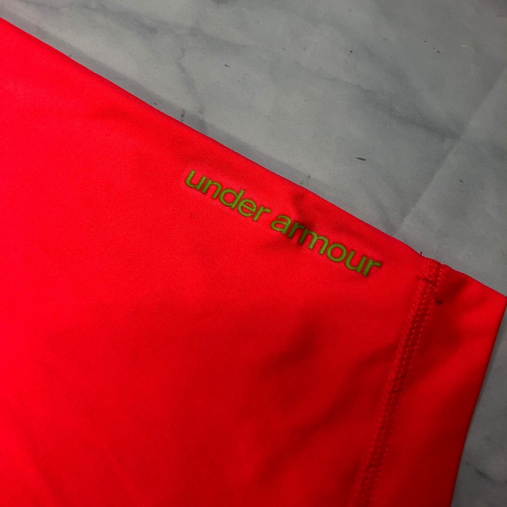 Under Armour Neon Coral Short Sleeve Athletic Tee - Picture 7 of 8